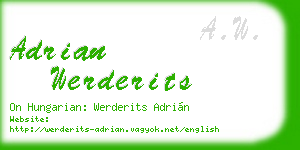 adrian werderits business card